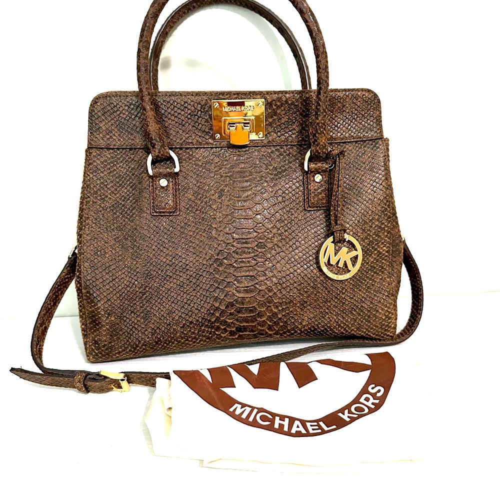 Michael Kors Astrid large satchel leather bag like new